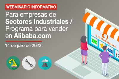 Información para sector Industriales - Programa Venta Online Internacional en Alibaba.com