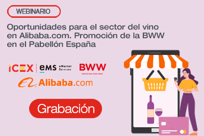 Grabación del webinario oportunidades para el sector del vino en Alibaba.com