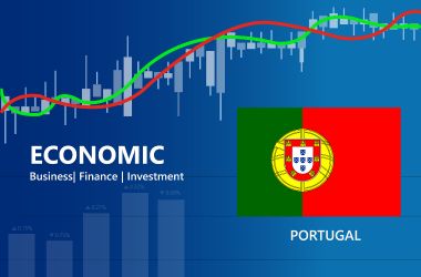 gráfico con bandera de Portugal