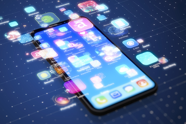 Digital work of Smart Mobile Phone with applications