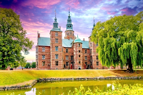 Copenhagen, Denmark - 08.03.2013: Rosenburg Palace in Copenhagen, Denmark